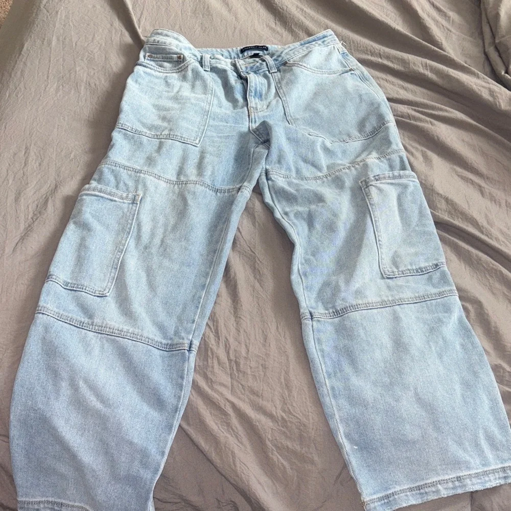 Sincerely Jules Light Blue Flare & Wide Leg Jeans - Picture 2 of 3